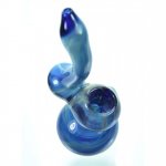 6" Blue Galaxy Glass Bong Bubbler Ocean Sky New