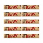 Raw Classic Slim Rolling Paper King Size 10 Pack New