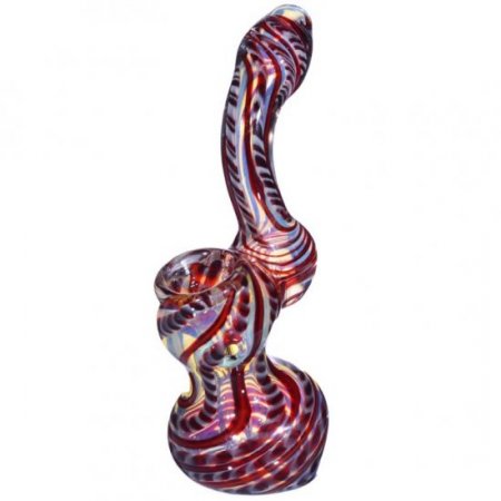 6" Bubbler Rustic Red New