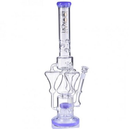 The Nordic Artifact Lookah Premium Series 21" Triple Tornado Chamber with Electric Sprinkler Perc Fresh Purple New