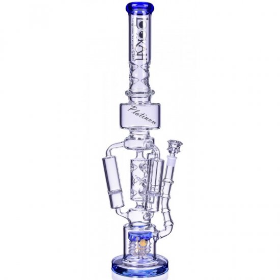 The Imperial Lookah 23\" Sprinkler Perc to Triple Honeycomb Chamber Bong Ice Blue New