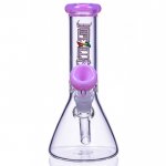 Lil Zilla 7" Thick Beaker Base Bong Milky Purple New