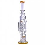 20" Quad Chamber Bong with Multi Honeycomb Perc w/ 14mm Dry Bowl New