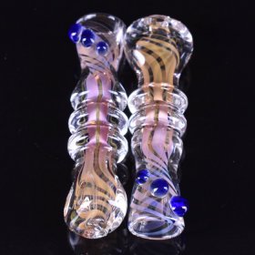 3.5" Golden Fumed Chillum With bubble stocks New