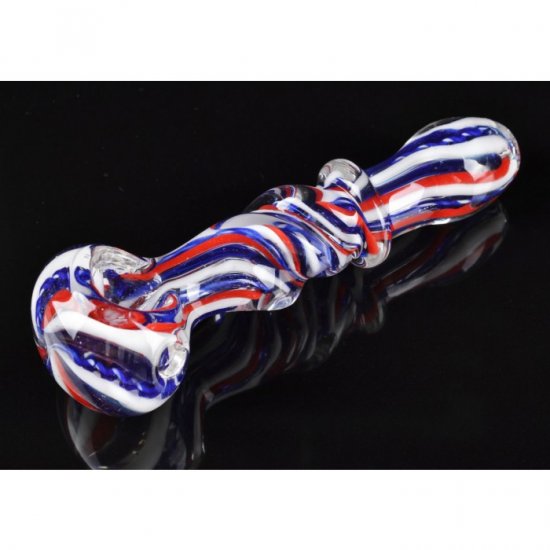 5\" Twisted Body Pipe - Smoke Freedom New