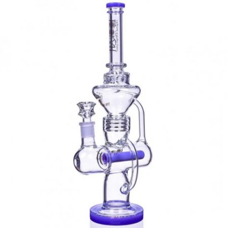 Smoking Princess Lookah 17" Inline Recycler Perc Bong Pristine Iris New