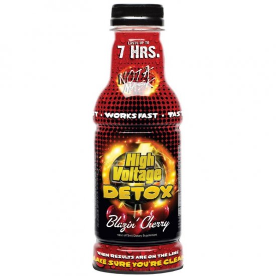 High Voltage Premium Detox Drink 16oz Blazin\' Cherry New