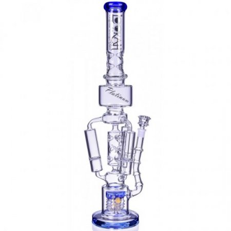 The Imperial Lookah 23" Sprinkler Perc to Triple Honeycomb Chamber Bong Ice Blue New