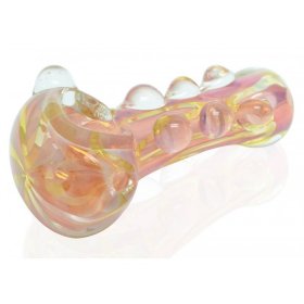 The Holbox Sunshine - 3.5 Golden Fumed Glass Pipe New