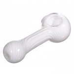 4 Milky White Stripe - Hand Pipe New