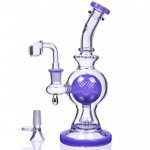 SpikeyBall Smoke On Point Glass 10" Tilted Spherical Matrix Perc Bong Purple New