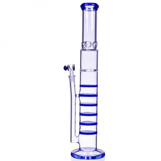 20\" Sextet Honeycomb Water Pipe Blue New