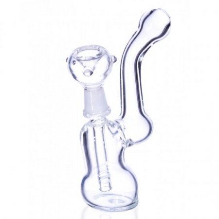 5" Clear Bubbler Percolator Dry Herb New