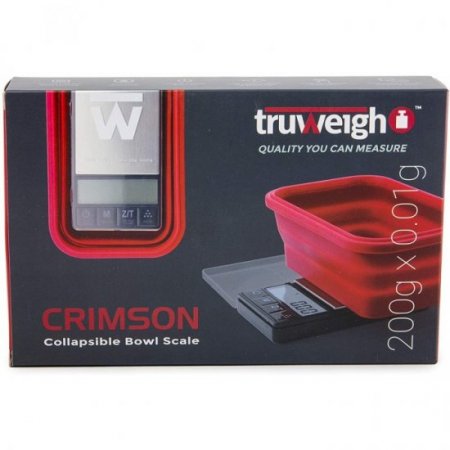 Truweigh Crimson Collapsible Bowl 200G X 0.01G Black/Red Bowl New