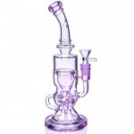 On Point Glass 10" Fab Egg Recycler Bong Pink New