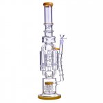 20" Quad Chamber Bong with Multi Honeycomb Perc w/ 14mm Dry Bowl New