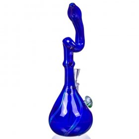 Blue Moon 9" Siwrled Twisted Bong New
