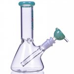 Lil Zilla 7" Thick Beaker Base Bong Milky Green New