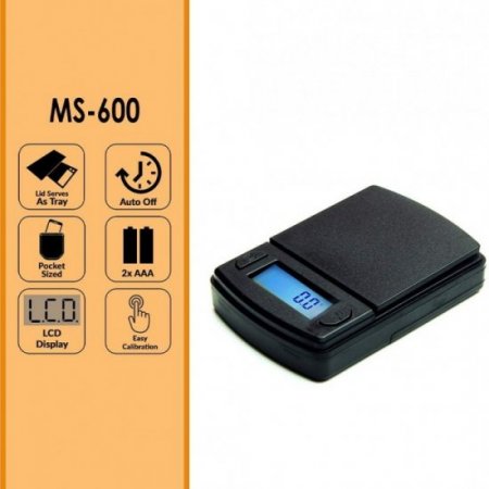 AWS MS600 Series Digital Pocket Weight Scale 600 X 0.1G New
