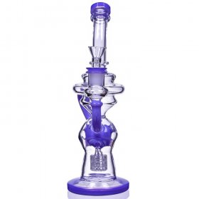 The Beast 11" 3-Arm Faberge Recycler Bong Purple New