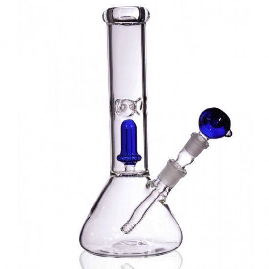 12\" Beaker Bottom Domed Cir Perc Heaavy Glass Bong Water Pipe New