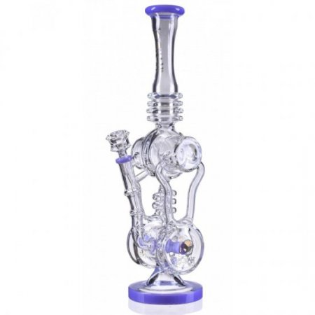 The Hosnian Relic -16" Lookah Bong with inline Perc Recycler Purple New