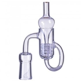 Quartz Diamond Knot Loop Recycler Banger with Carb Cap 14mm Female New