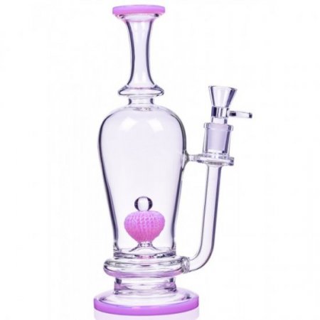 The Royal Vase 11" Specialty Percolator Cylinder Base Bong Pink New