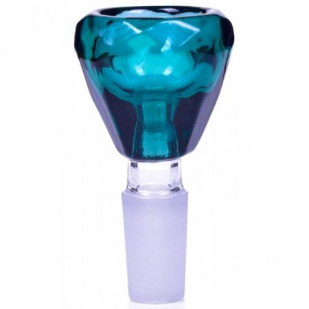 Smoke Diamond 14mm Male Dry Herb Bowl Accessories Teal New