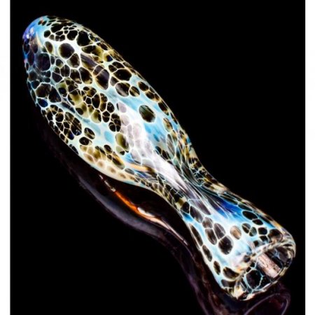 The Blue Dalmatian - 3 Triangular Spotted Fumed Chillum New