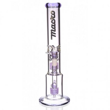 16" Inline Circ Perc to Stereo Domed ShowerHead Purple New