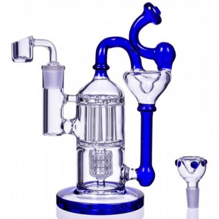 The Colorful 13" Twin Dome Percolators Bong Pink New