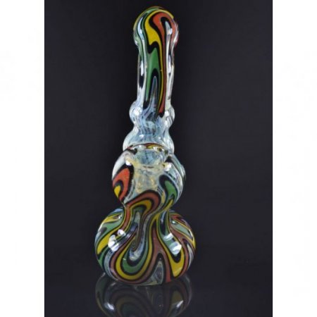 6" Ziggy Water Bubbler Rasta Colored New