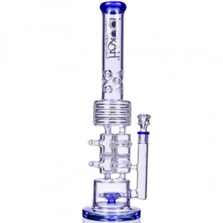 Neptune Trophy Lookah 20" Sprinkler Perc To Honeycomb Barrel Perc Blue New