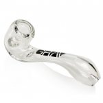 GRAV Classic Sherlock 6" Shiny Curved Sherlock Glass Hand Pipe - Clear New