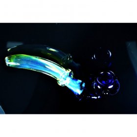 8" Fumed Heavy Glass Sherlock Spoon Glass Pipe New