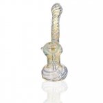 6" Swirl Fumed Heavy Bubbler Looped New