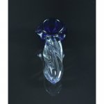 3" Blue Twisted Glass Spoon Hand Pipe New