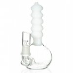 The Portable Lava Tube Mini Oil Dab Rig with Oil Dome and Nail and Dry Herb Bowl White New