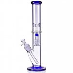 16" Inline Matrix Percolator Bong Glass Water Pipe Thick and Heavy Blue New