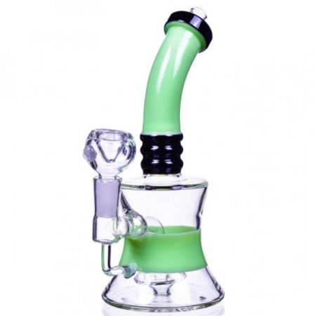 Sour n Sweet Smoke 8" Tilted Neck Showerhead Perc Bong New