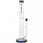 16" Extra Heavy Triple Honeycomb Bong Water Pipe With Matching Bowl Black New