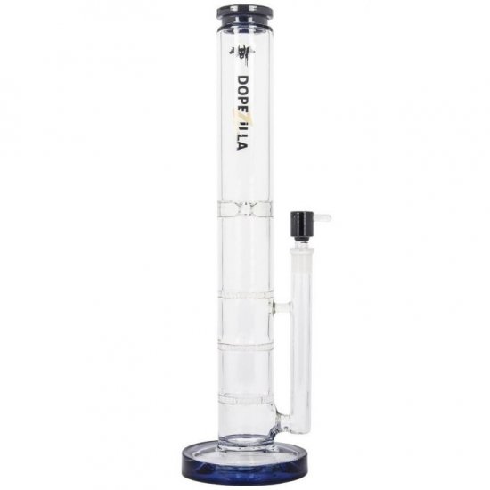 16\" Extra Heavy Triple Honeycomb Bong Water Pipe With Matching Bowl Black New