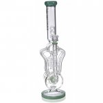 The Missing Alderaan Relic Lookah Platinum Series Bong 18" Barrel Spiral Blast Recycle Ice Glass Bong Lake Green New