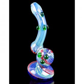 The Patriot 7" American Bubbler Silver Fumed Drastic Low Price New