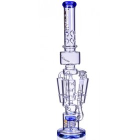 The Imperial Lookah 23" Sprinkler Perc to Triple Honeycomb Chamber Bong Ice Blue New