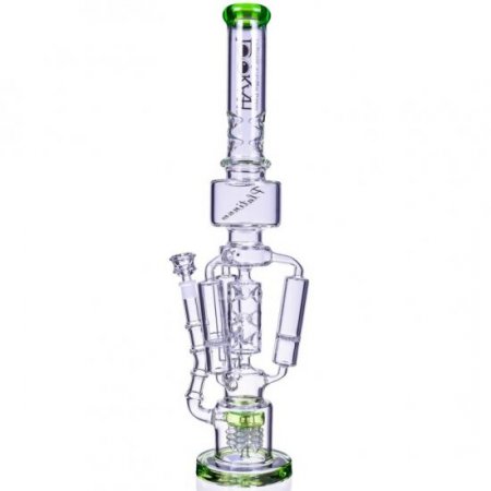 The Imperial Lookah 23" Sprinkler Perc to Triple Honeycomb Chamber Bong Ice Green New