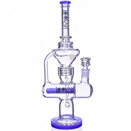 Smoking Princess Lookah 17" Inline Recycler Perc Bong Pristine Iris New