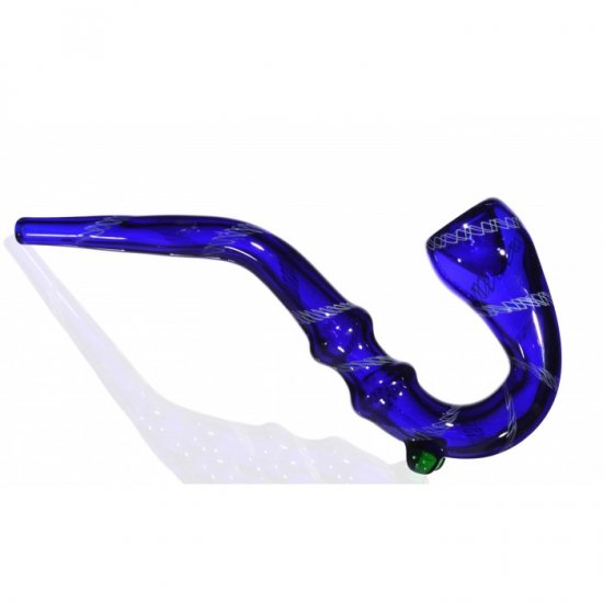 7\" Queen Sherlock Glass Pipe Blue New