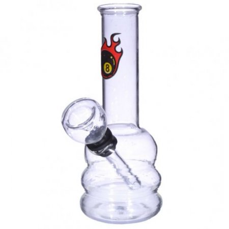 5.25" Flaming 8 Ball Mini Water Pipe Buy One Get One Free!! New